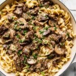Creamy Beef Stroganoff with Mushrooms and Thyme Recipe