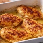 Simple Baked Chicken Breasts with Pan Drippings Sauce Recipe