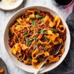 Lentil Pasta with Mushroom and Balsamic Marinara Recipe