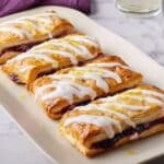 Lemon-Blueberry Breakfast Pastry with Cream Cheese and Flaky Puff Pastry Recipe