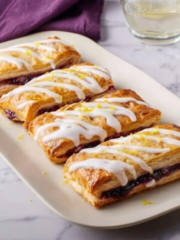 Lemon-Blueberry Breakfast Pastry with Cream Cheese and Flaky Puff Pastry Recipe