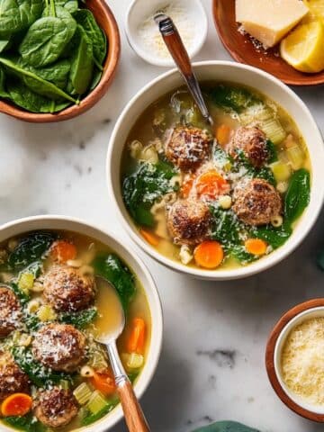 Mini Meatball Italian Wedding Soup Recipe