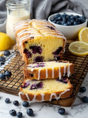 Lemon Blueberry Yogurt Loaf Cake Recipe