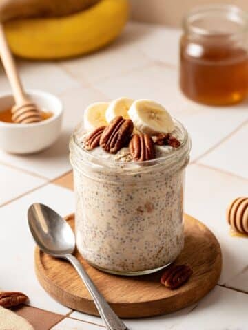 Banana Bread Overnight Oats Recipe