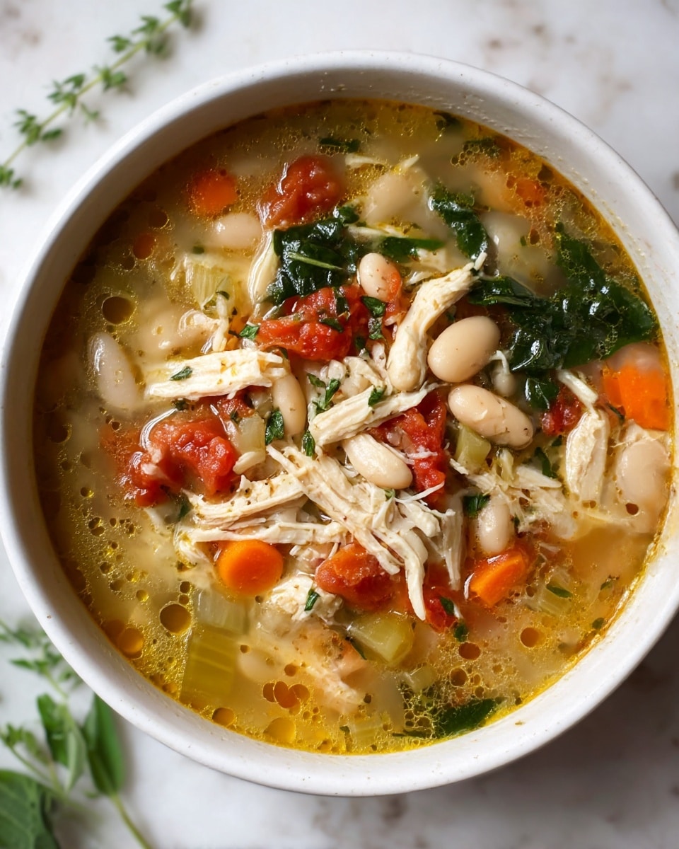 Hearty Chicken Tuscan Soup Recipe - Recipe Image