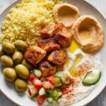 Aleppo Pepper Chicken Bites with Minted Yogurt Sauce Recipe