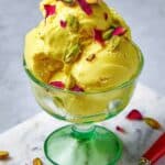 Persian Ice Cream with Saffron, Pistachios, and Rose (Bastani Sonnati) Recipe
