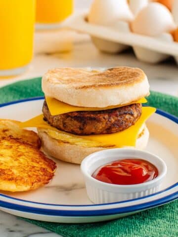 Copycat McDonald's Sausage and Egg McMuffin Recipe