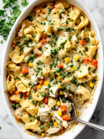 Baked Tortellini with Chicken (Dump-and-Bake) Recipe