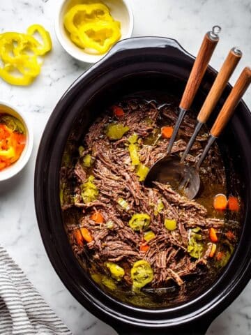 Slow Cooker Italian Beef Dip Sandwiches Recipe