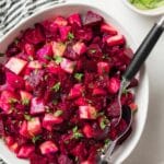 Beet and Carrot Salad with Cilantro and Mayonnaise Recipe