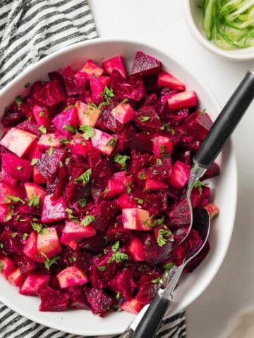 Beet and Carrot Salad with Cilantro and Mayonnaise Recipe