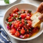 Heirloom Tomato Salad with Basil and Red Onion Recipe