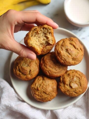 Nourishing PB Banana Chickpea Muffins Recipe