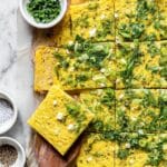 Sheet Pan Eggs with Cottage Cheese and Fresh Herbs Recipe