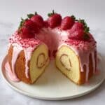 Strawberry Swirl Cheesecake Bundt Cake Recipe